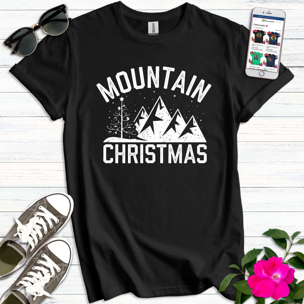 Charming Mountain Christmas T-Shirt