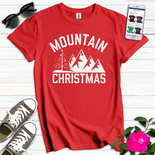 Charming Mountain Christmas T-Shirt