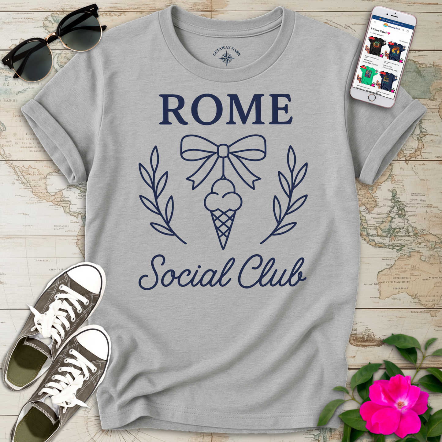 Rome Social Club Gelato T-Shirt