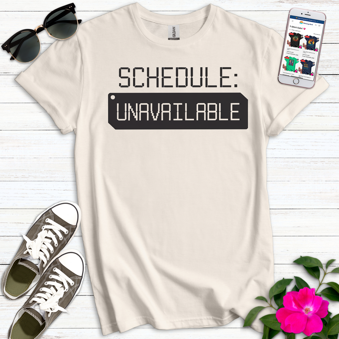 Digital Nomad Schedule Unavailable T-Shirt