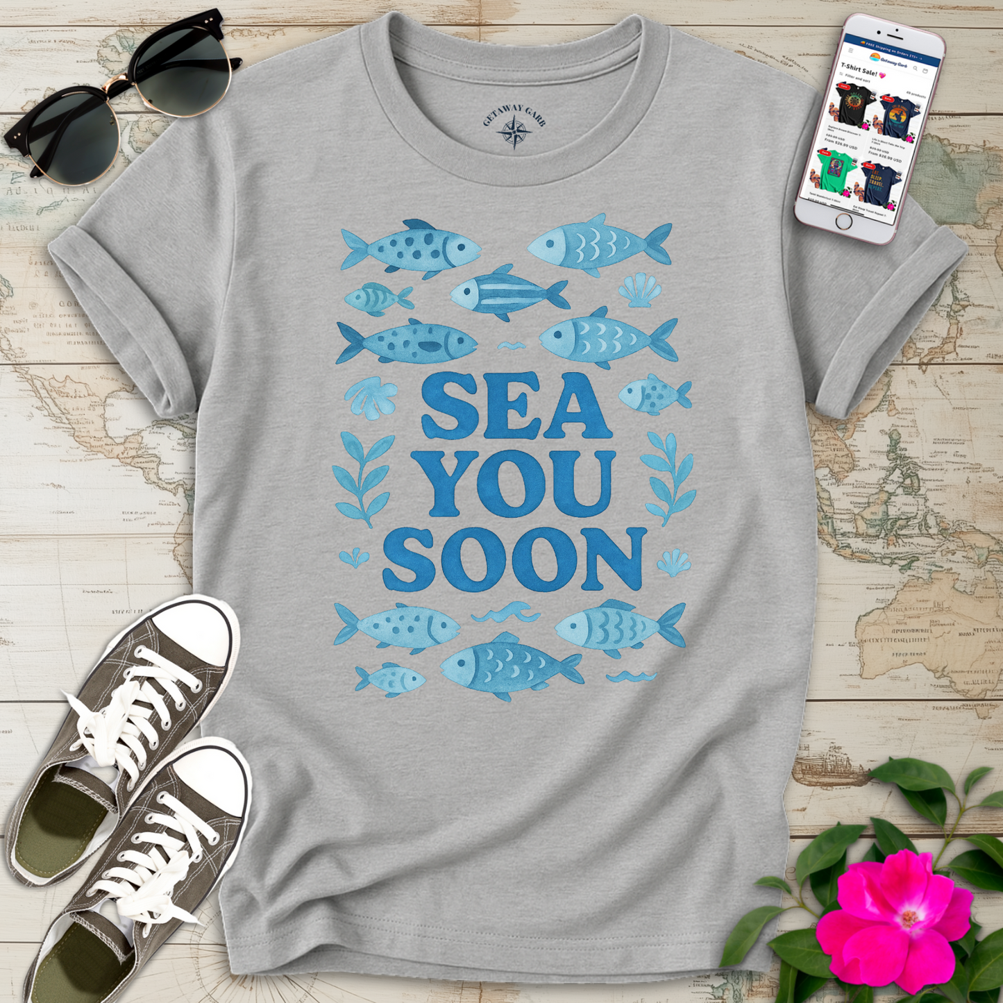 Cute Sea You Soon T-Shirt