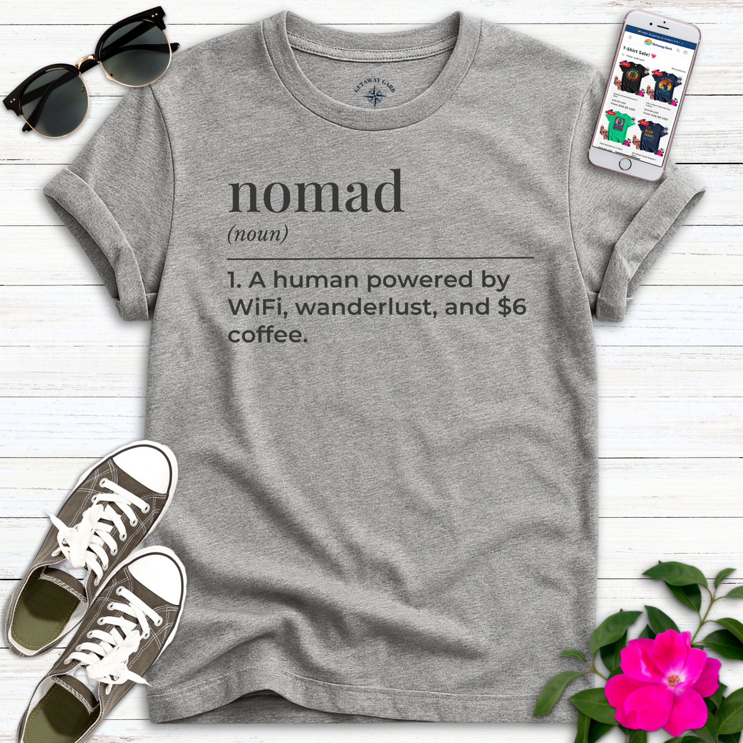 Tech Nomad Definition Coffee T-Shirt