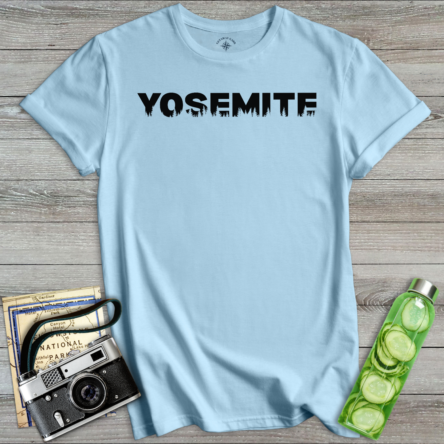 Yosemite Forest Silhouette Graphic T-Shirt