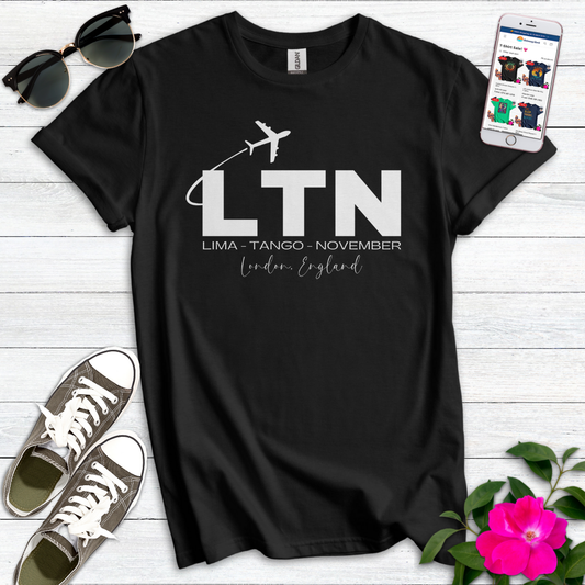 LTN Luton London Airport Radio Alphabet T-Shirt