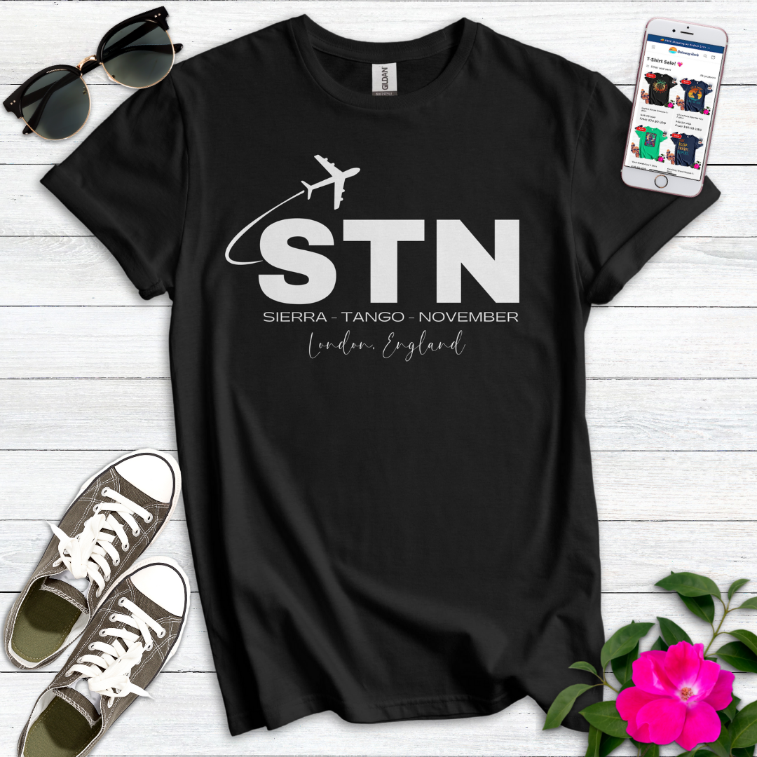 STN Stansted London City Airport Radio Alphabet T-Shirt