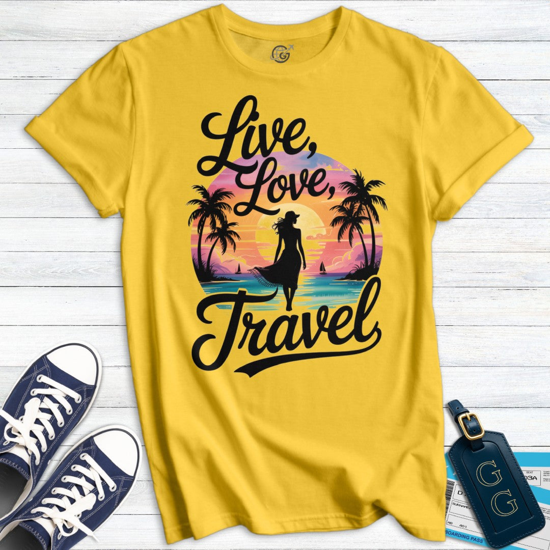 Live Love Travel Wanderlust T-Shirt