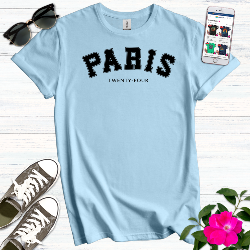 Paris 24 Varsity T-Shirt