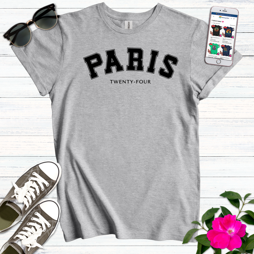 Paris 24 Varsity T-Shirt