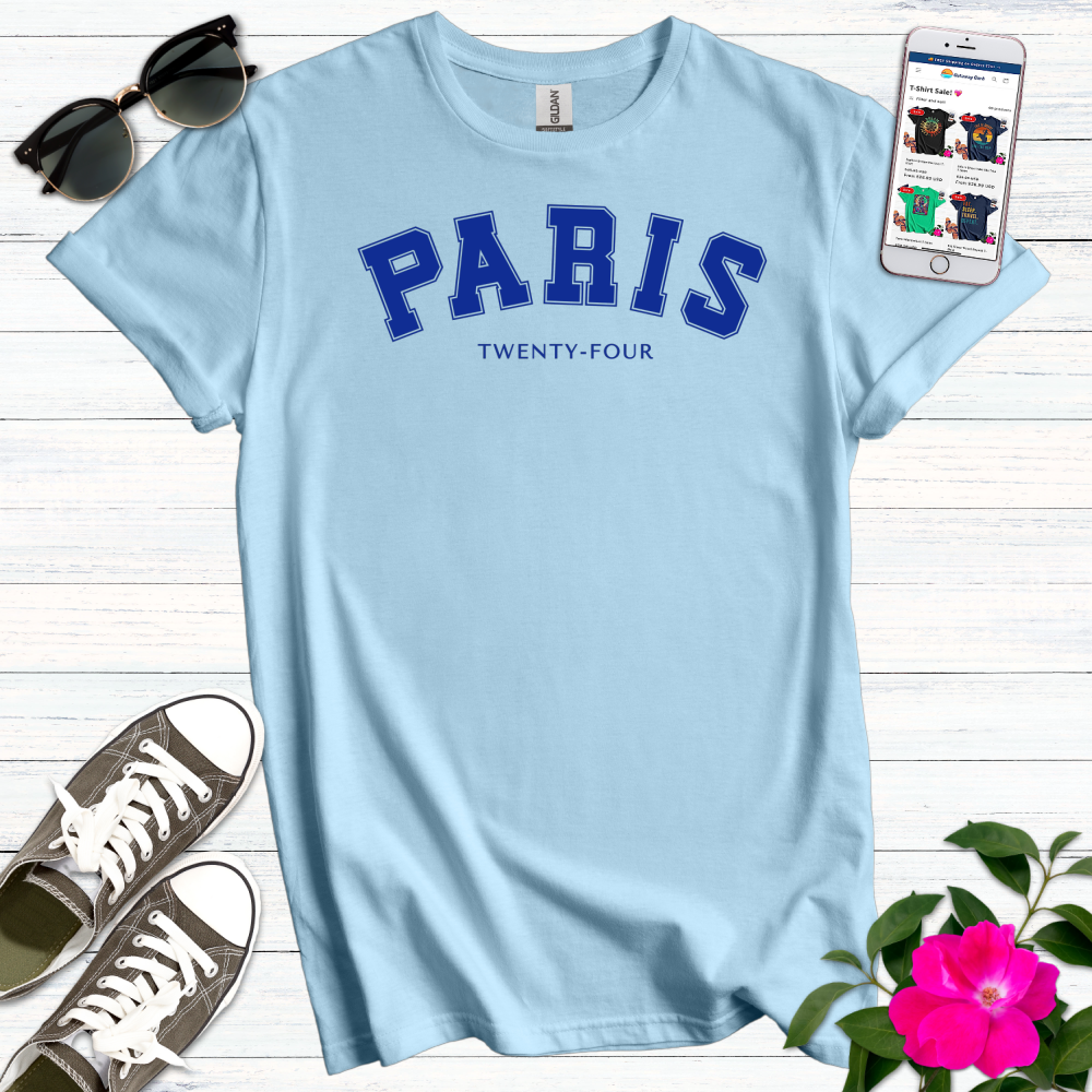 Paris 24 Varsity T-Shirt