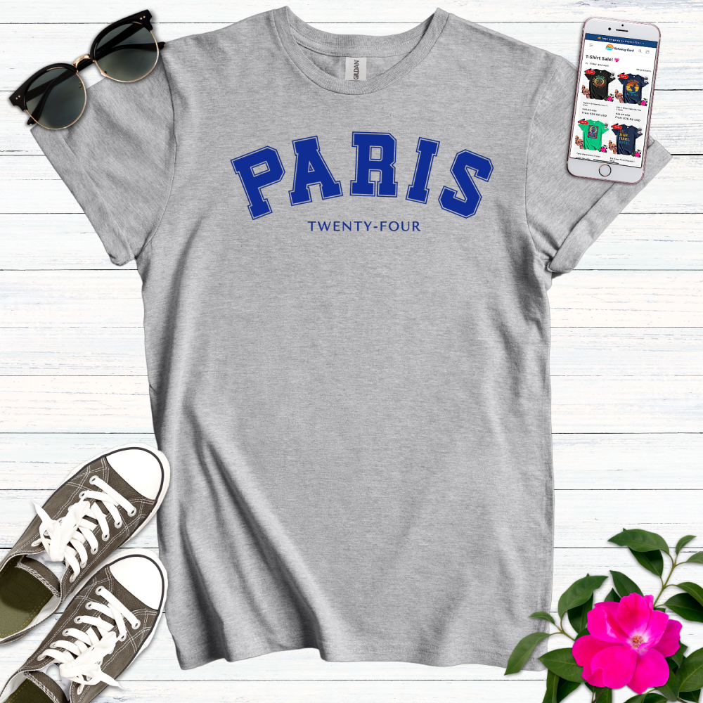Paris 24 Varsity T-Shirt