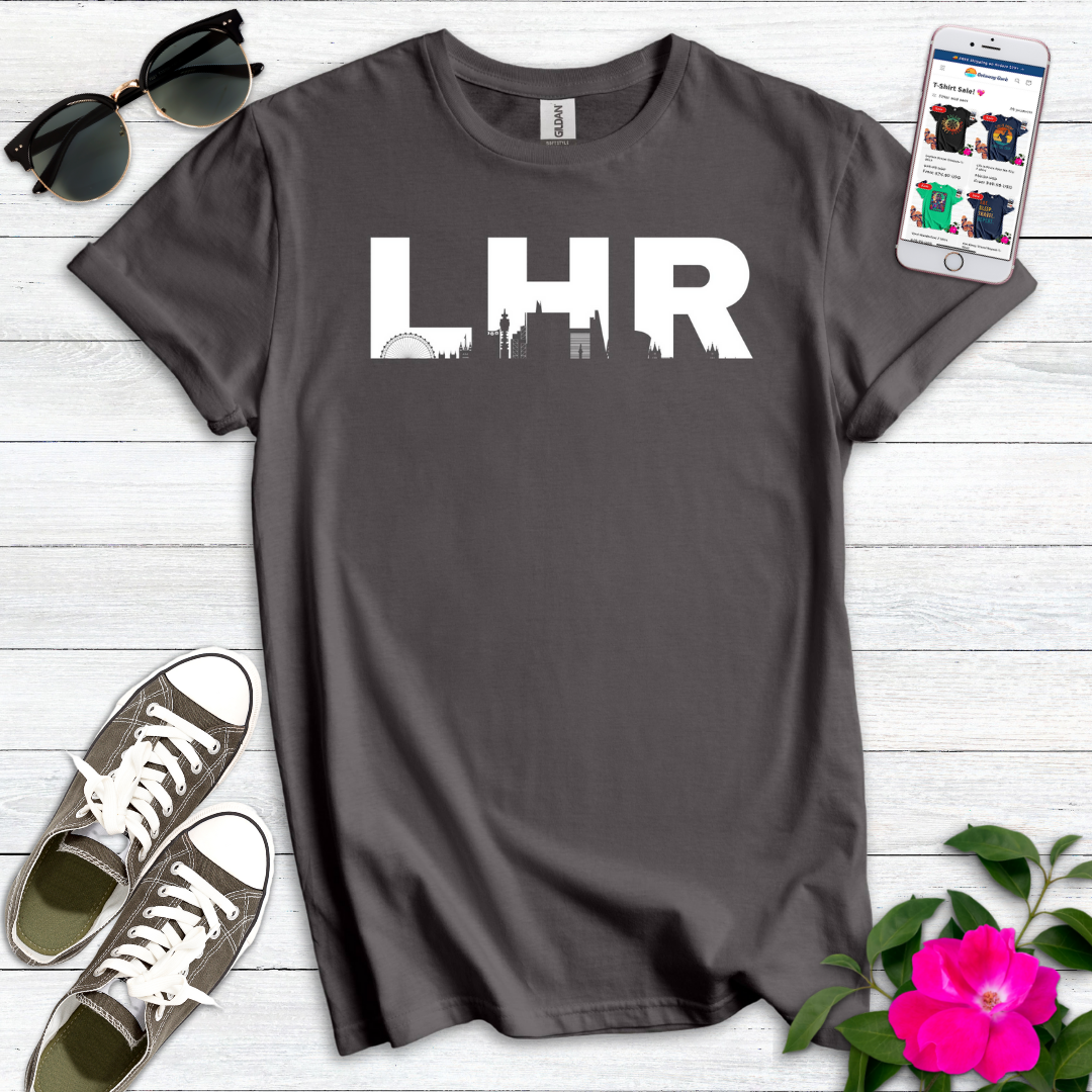 LHR London Heathrow Airport Skyline T-Shirt