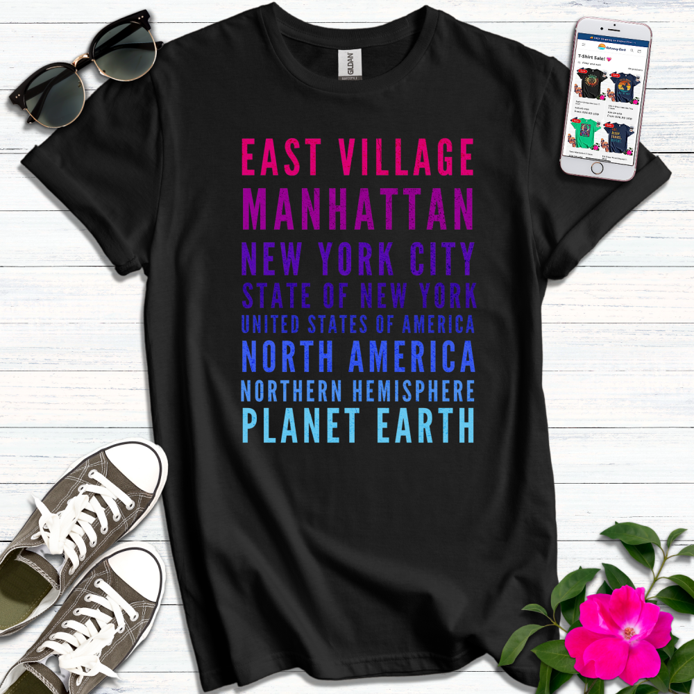 East Village Vibrant Colors T-Shirt