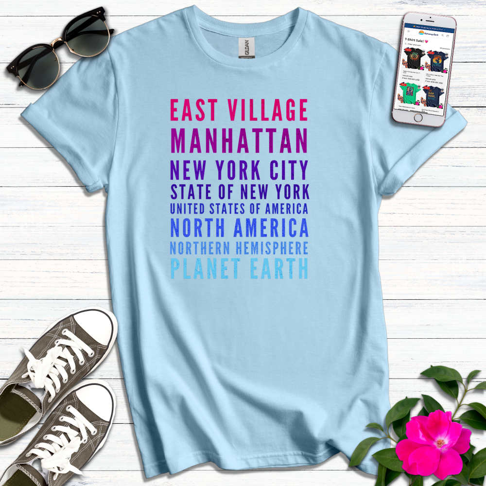 East Village Vibrant Colors T-Shirt