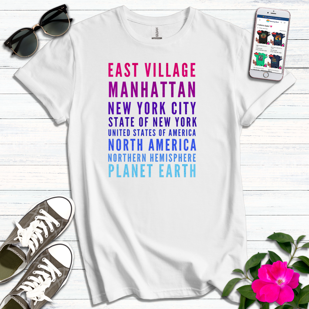 East Village Vibrant Colors T-Shirt