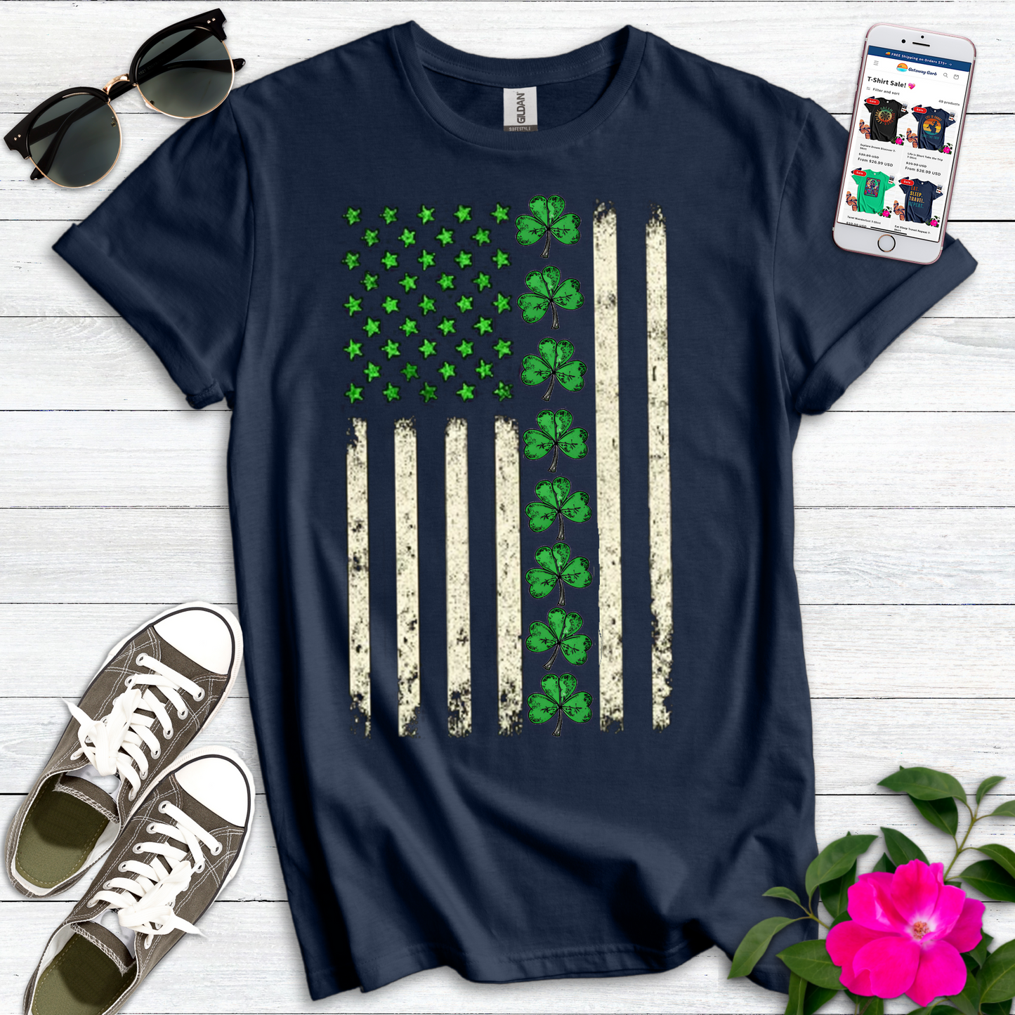 Irish American Shamrock Blend T-Shirt