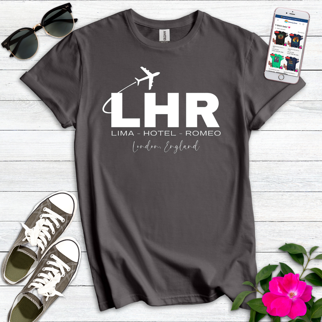 LHR Heathrow London City Airport Radio Alphabet T-Shirt