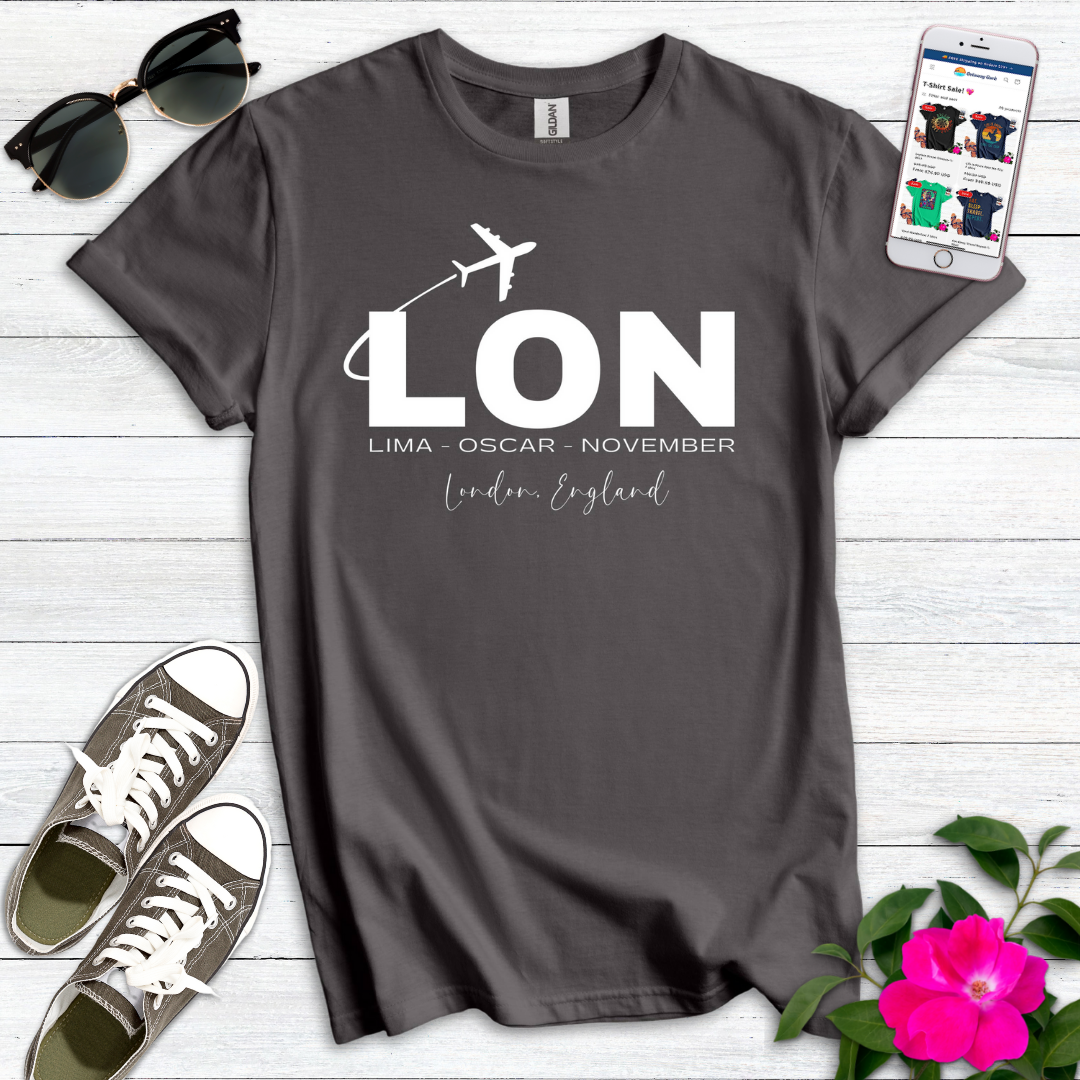 LON London Area Airport Radio Alphabet T-Shirt