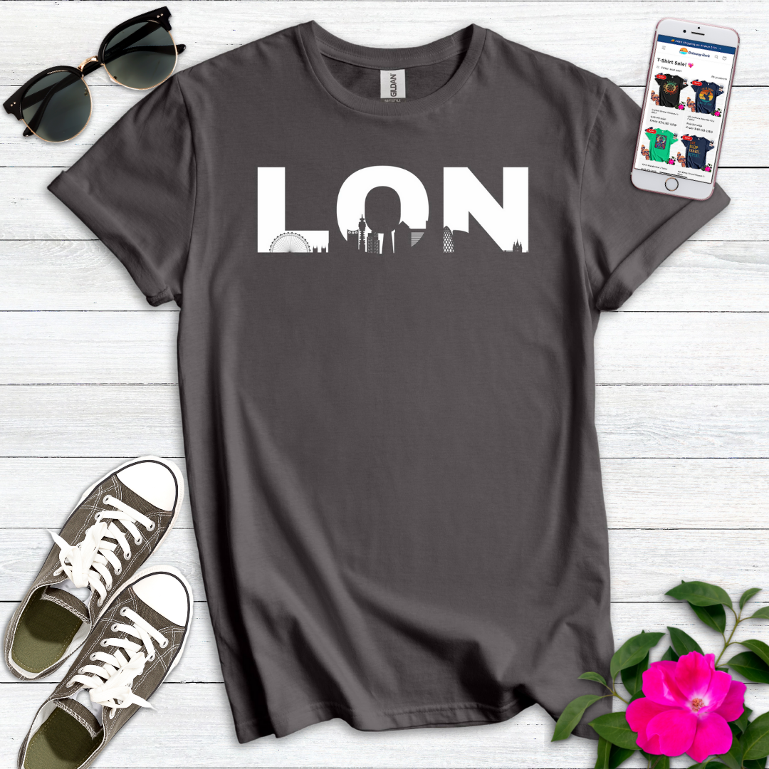 LON London Area Airport Skyline T-Shirt