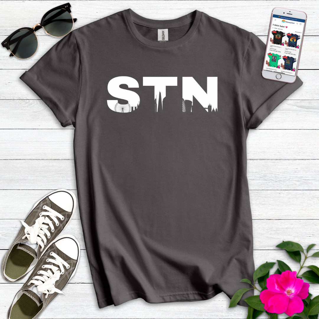 STN Stansted Airport London Skyline T-Shirt