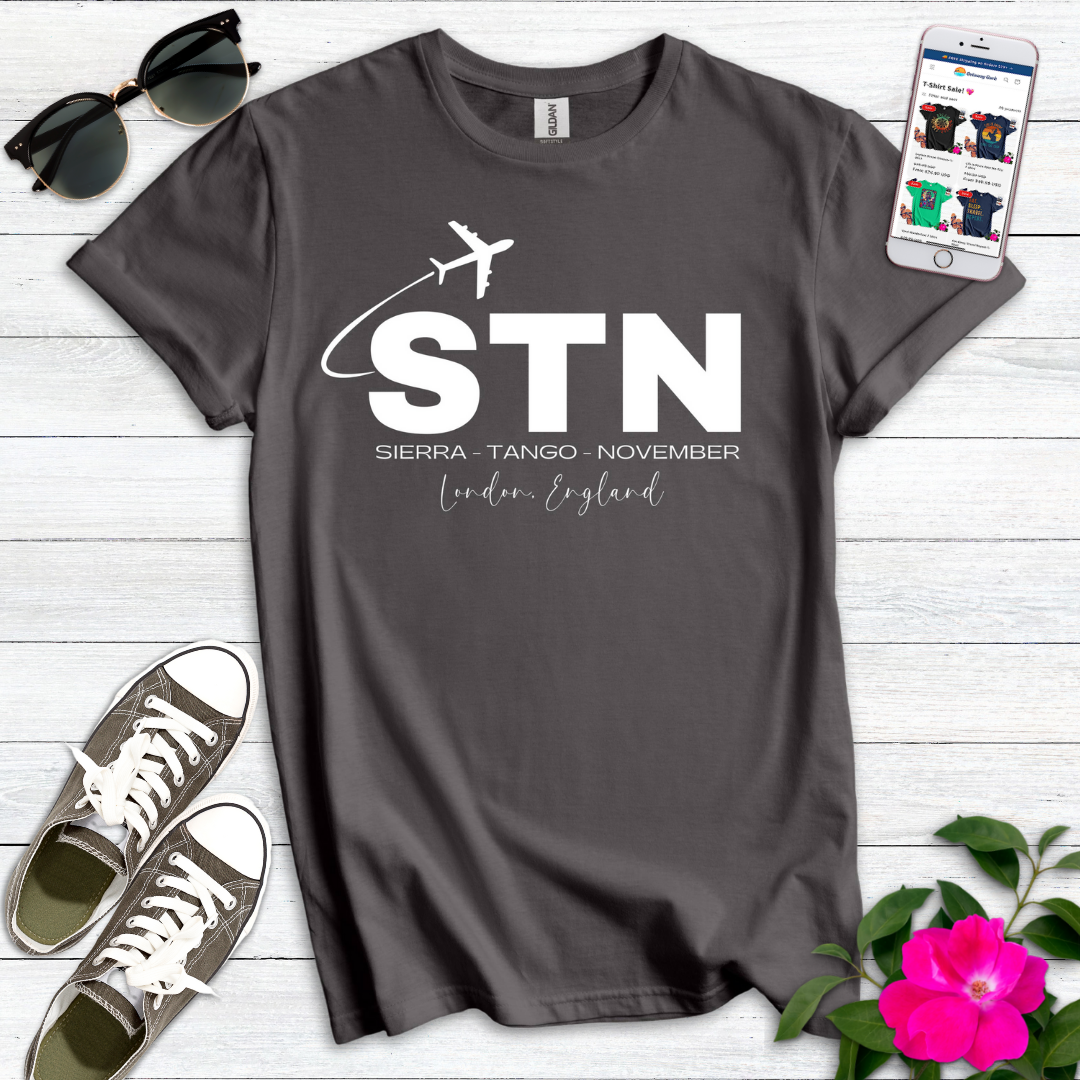 STN Stansted London City Airport Radio Alphabet T-Shirt