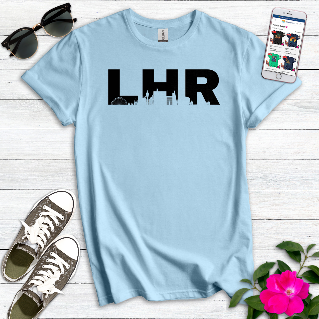 LHR London Heathrow Airport Skyline T-Shirt