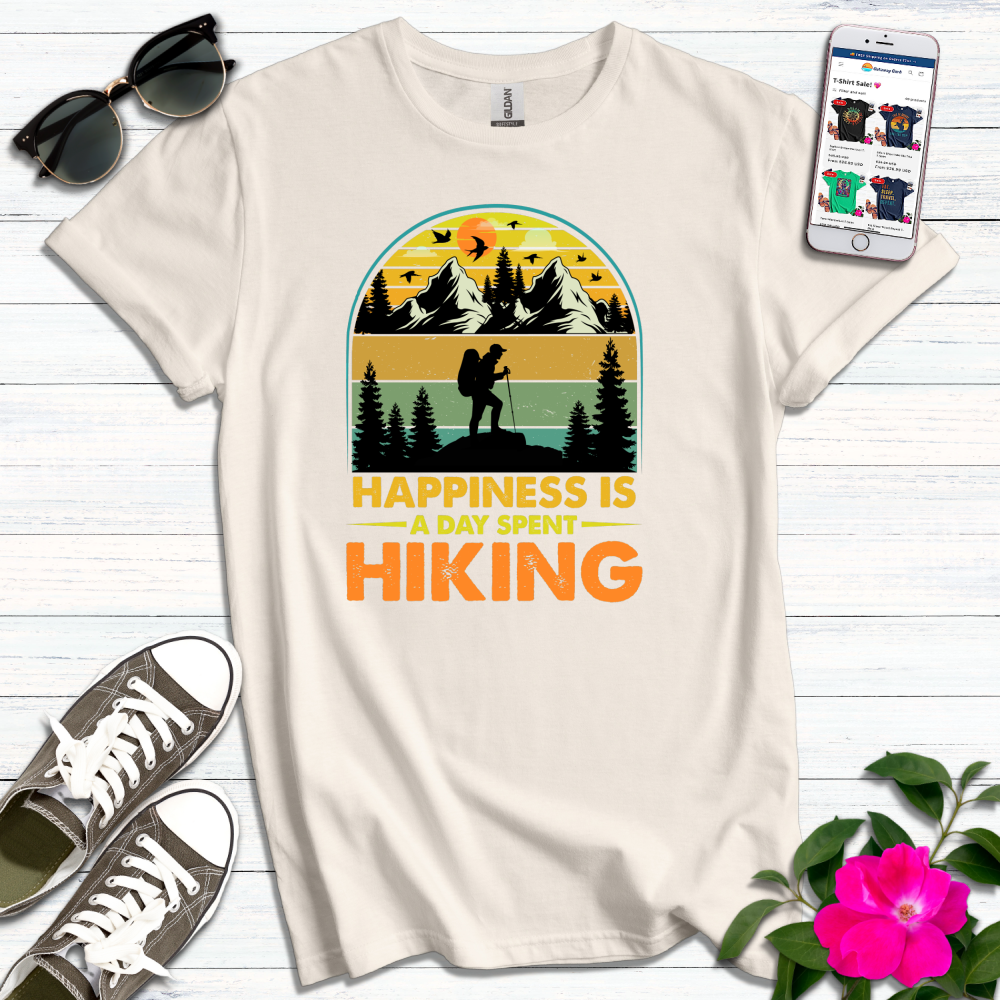 Happiness is a Day Spent Hiking T-Shirt