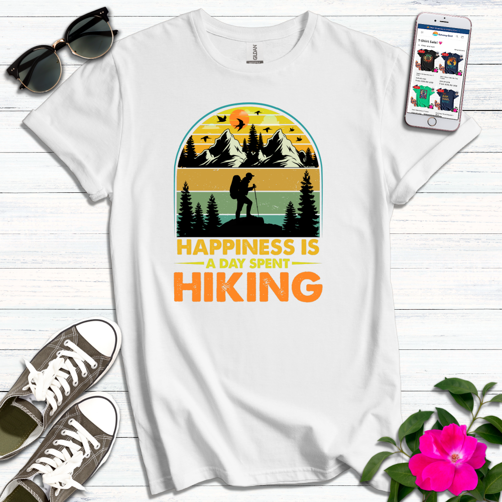 Happiness is a Day Spent Hiking T-Shirt