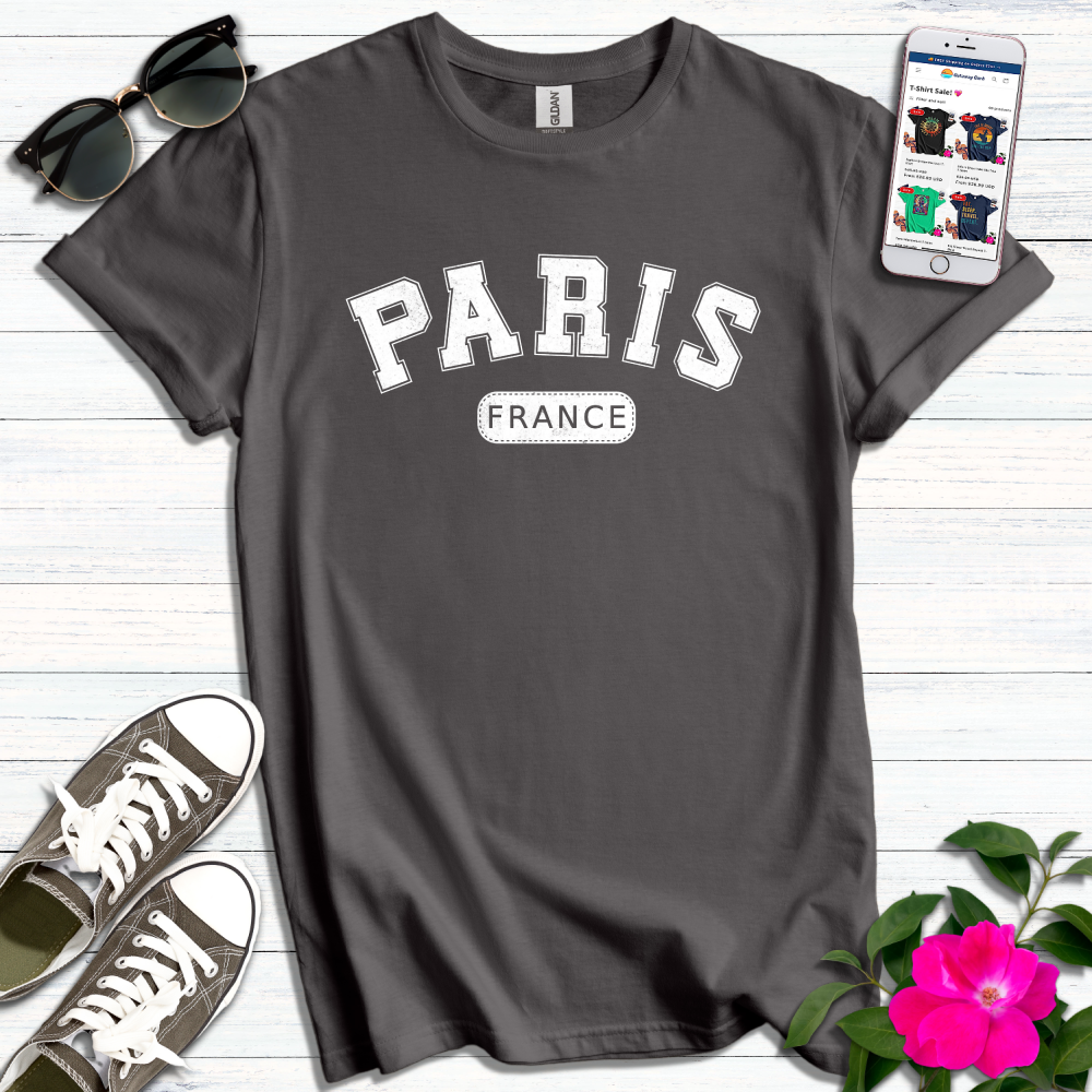 Paris France Varsity T-Shirt