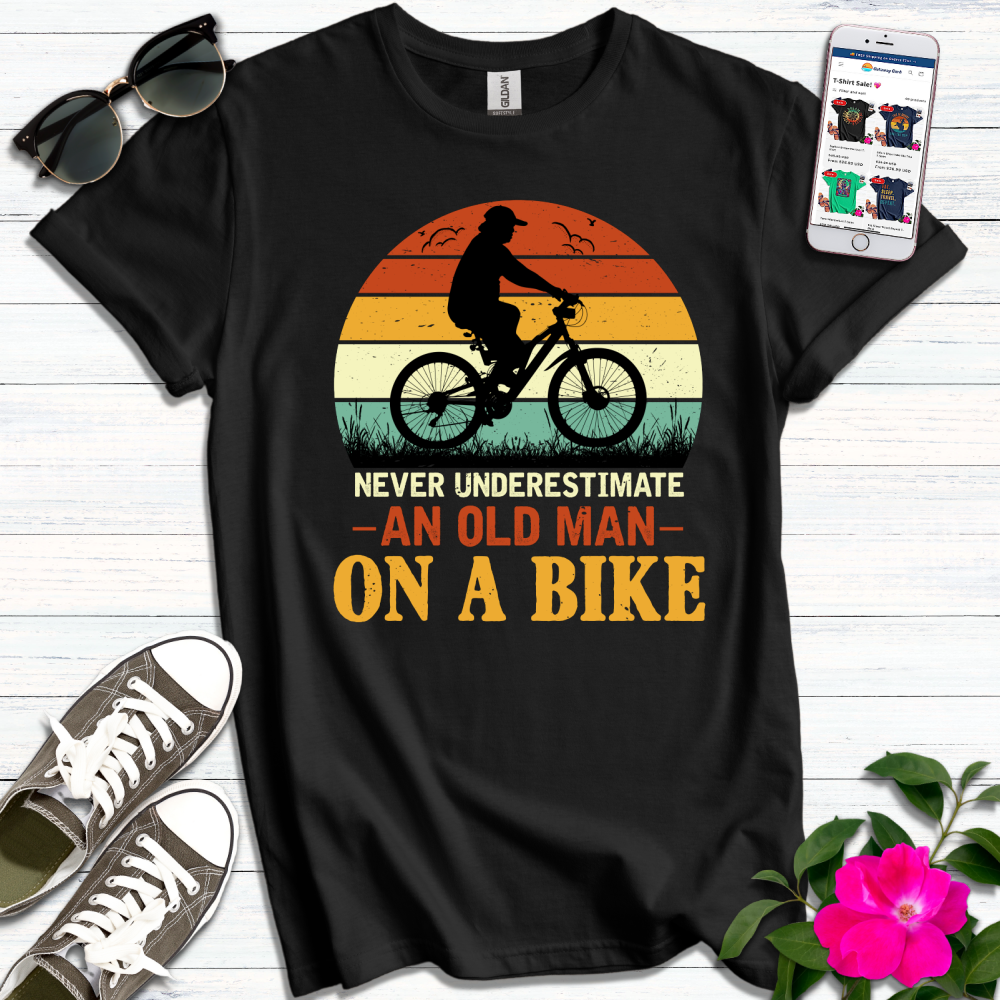 Old Man on a Bike T-Shirt