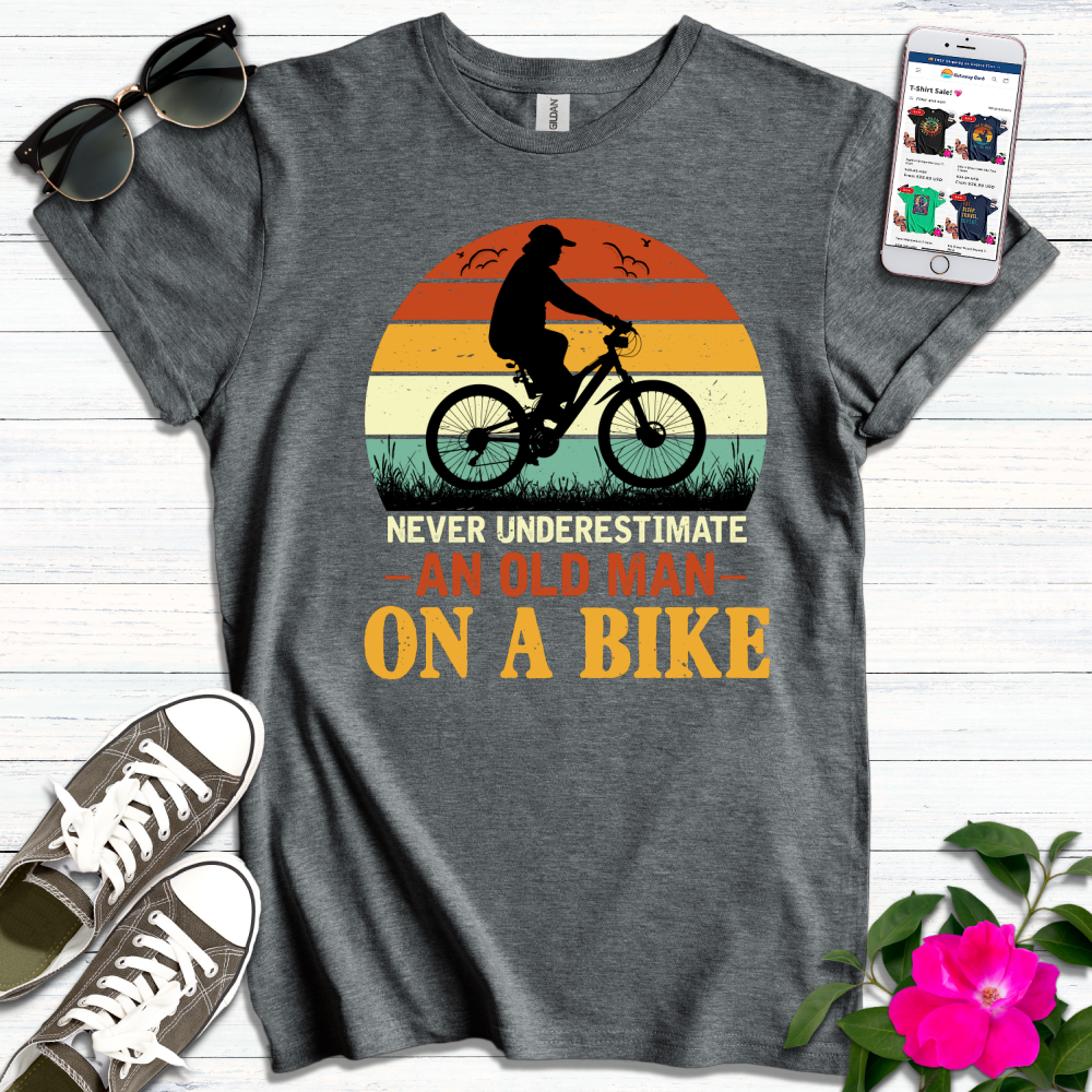 Old Man on a Bike T-Shirt