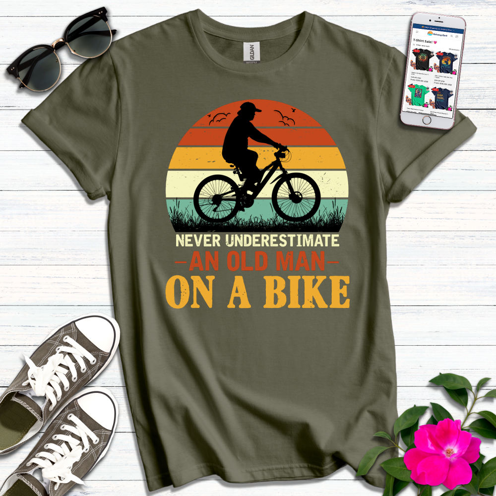 Old Man on a Bike T-Shirt