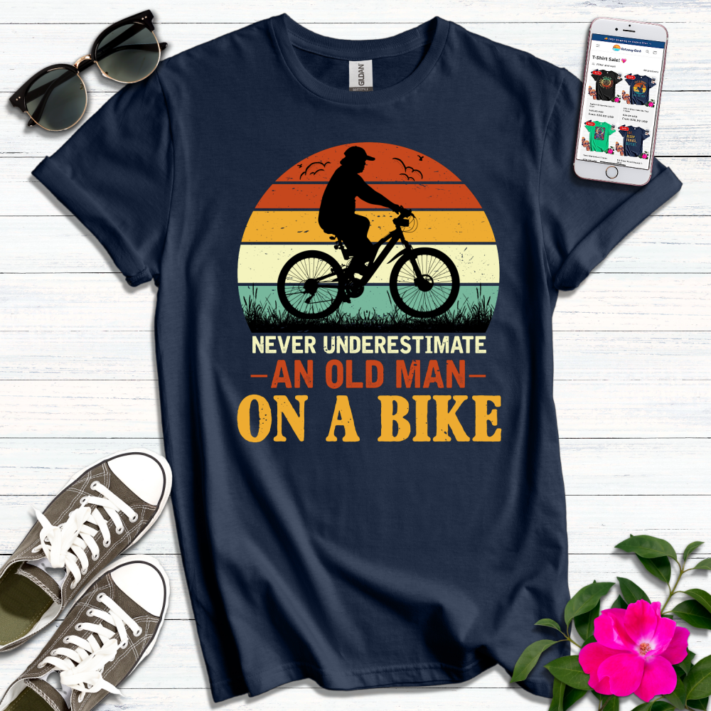 Old Man on a Bike T-Shirt