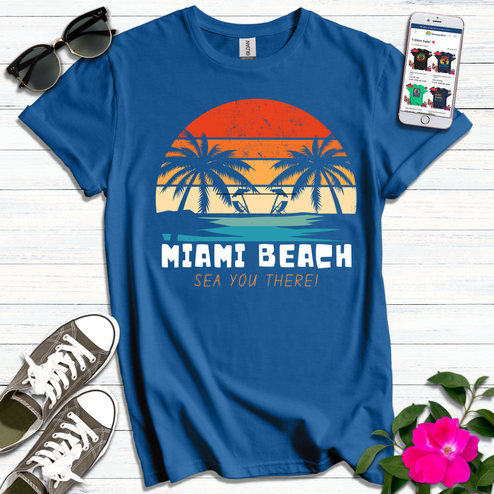 Miami Beach Sea You There T-Shirt