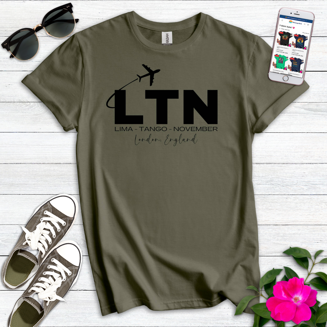 LTN Luton London Airport Radio Alphabet T-Shirt