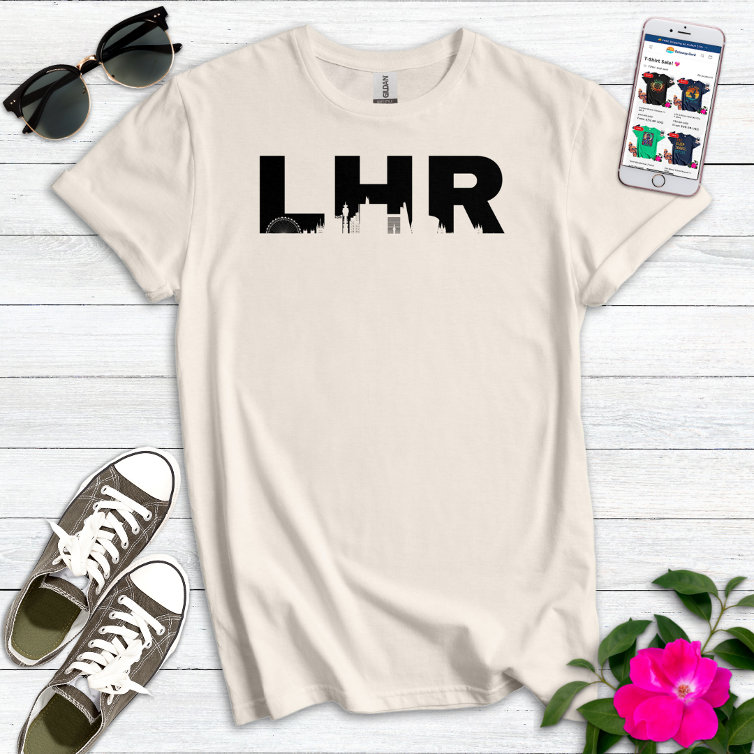 LHR London Heathrow Airport Skyline T-Shirt