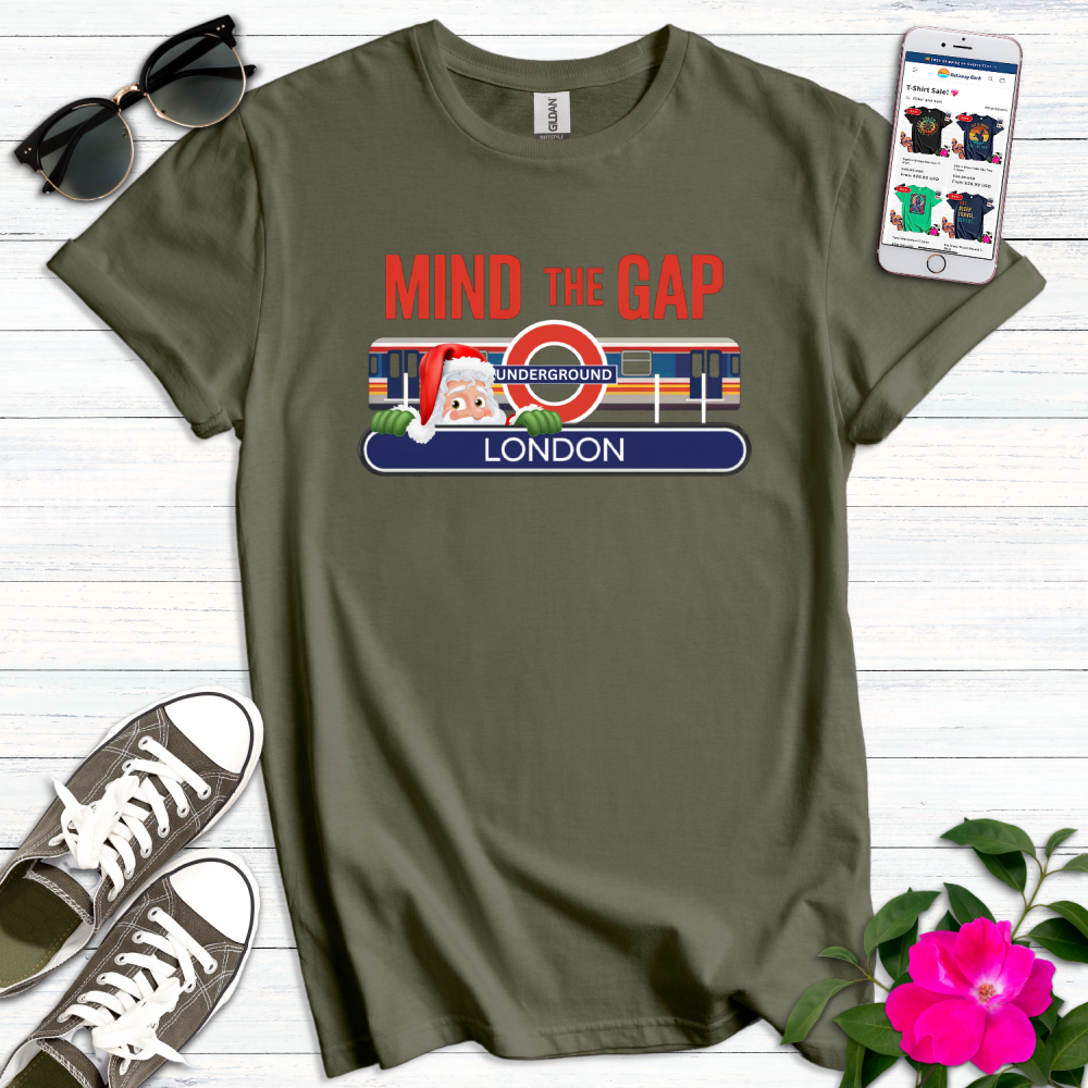 Santa Mind the Gap T-Shirt