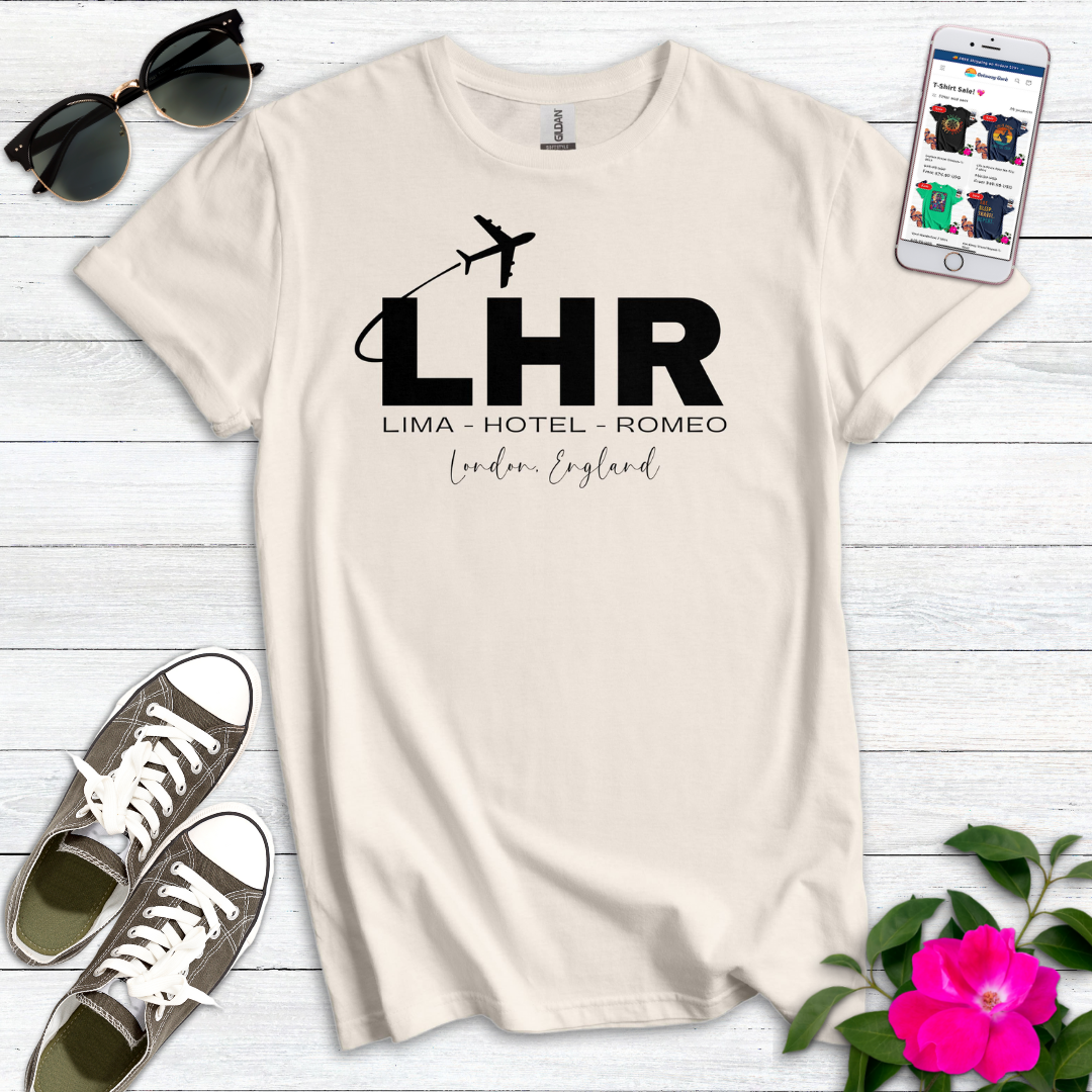 LHR Heathrow London City Airport Radio Alphabet T-Shirt