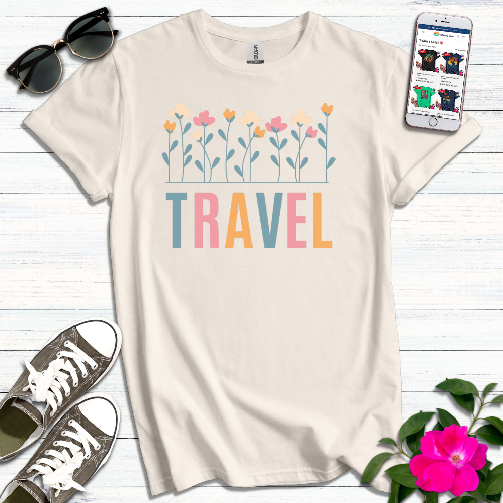 Travel Flowers T-Shirt