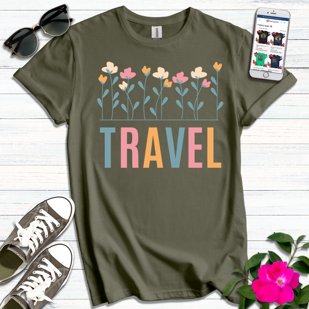 Travel Flowers T-Shirt