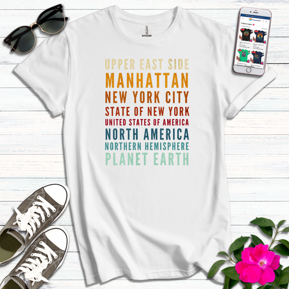 Upper East Side Retro Colors T-Shirt