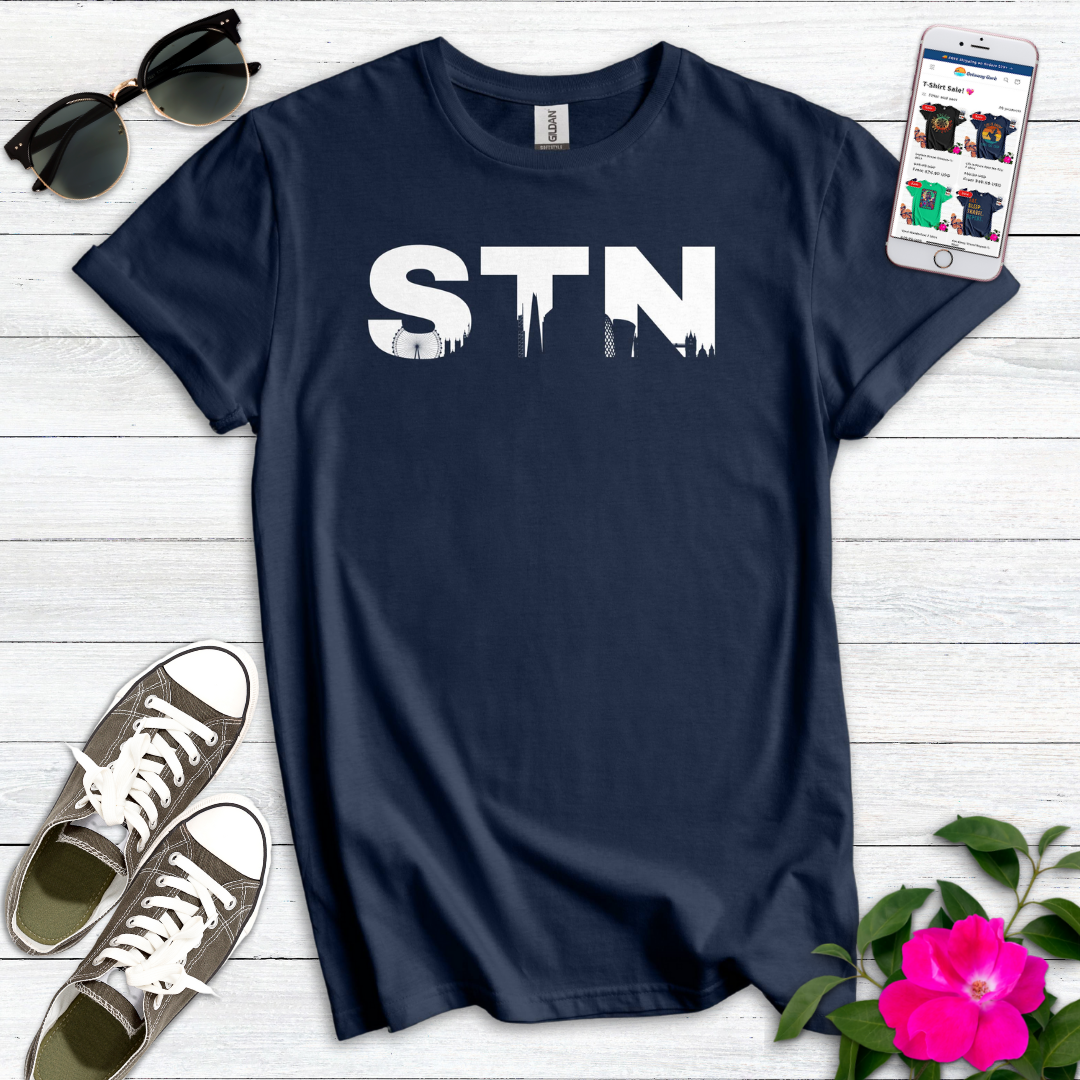 STN Stansted Airport London Skyline T-Shirt