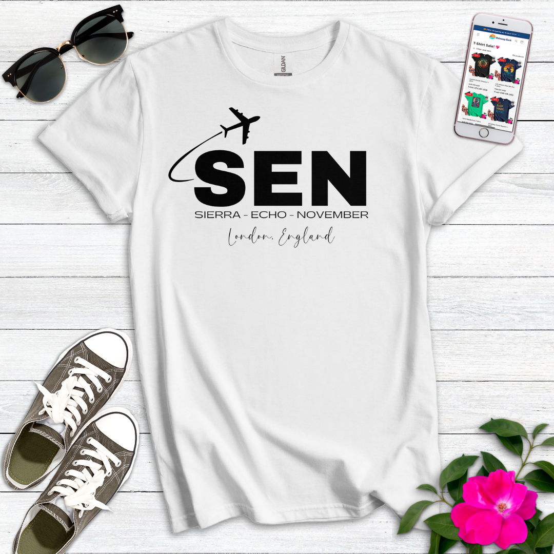 SEN Southend London City Airport Radio Alphabet T-Shirt