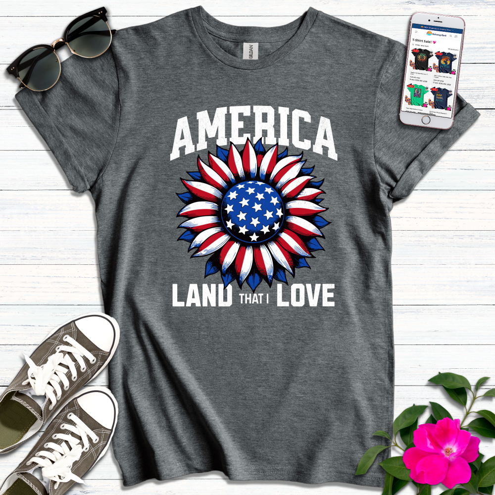 America Sunflower T-Shirt