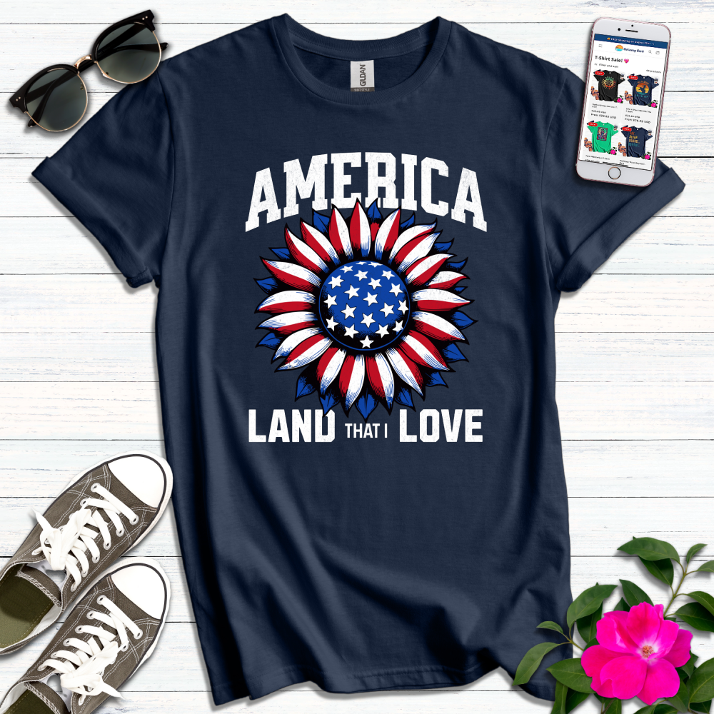 America Sunflower T-Shirt