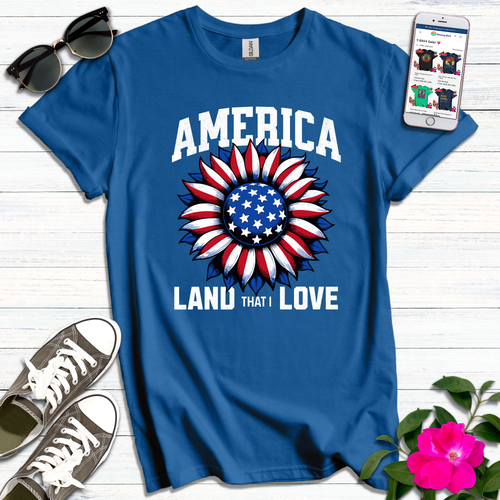 America Sunflower T-Shirt