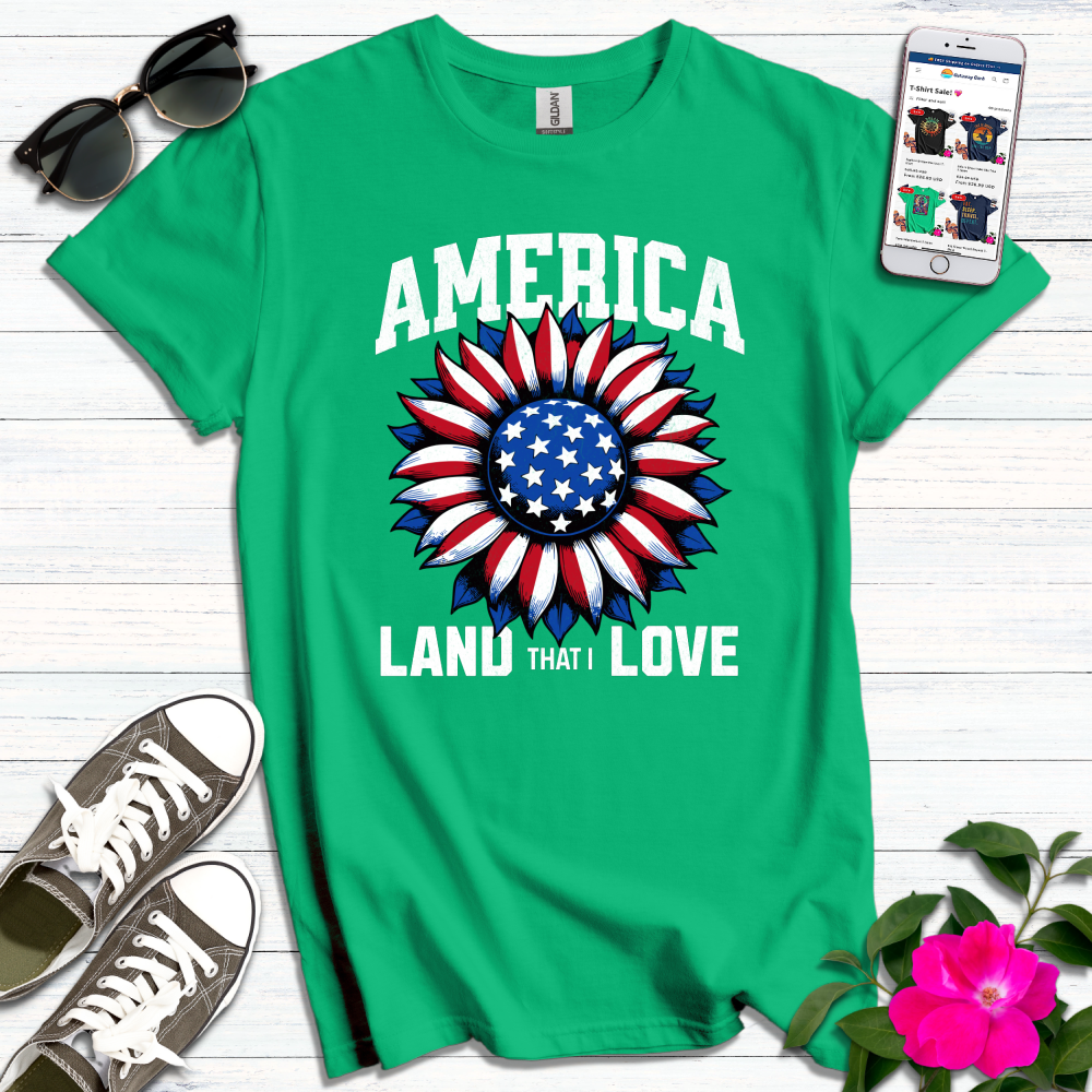 America Sunflower T-Shirt