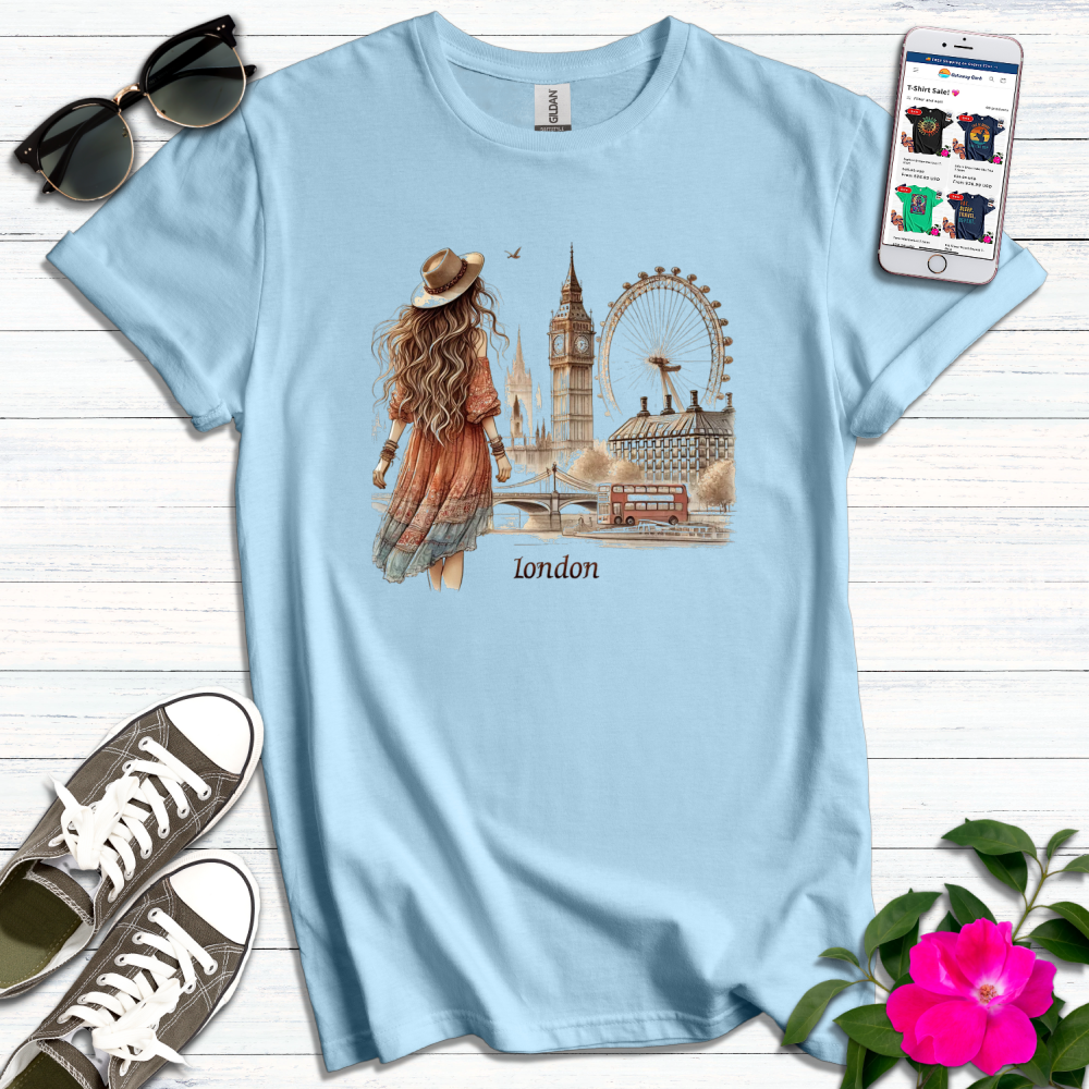 Boho Stroll Through London T-Shirt