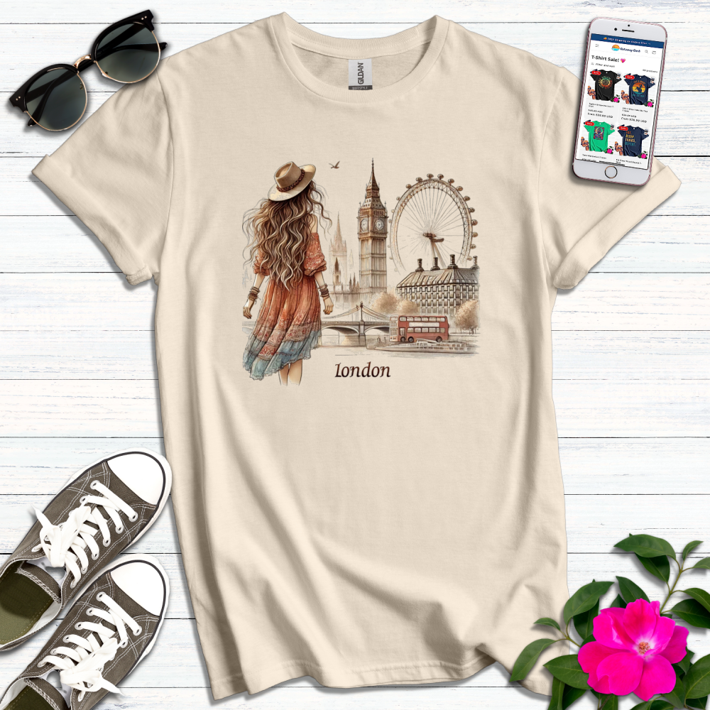 Boho Stroll Through London T-Shirt