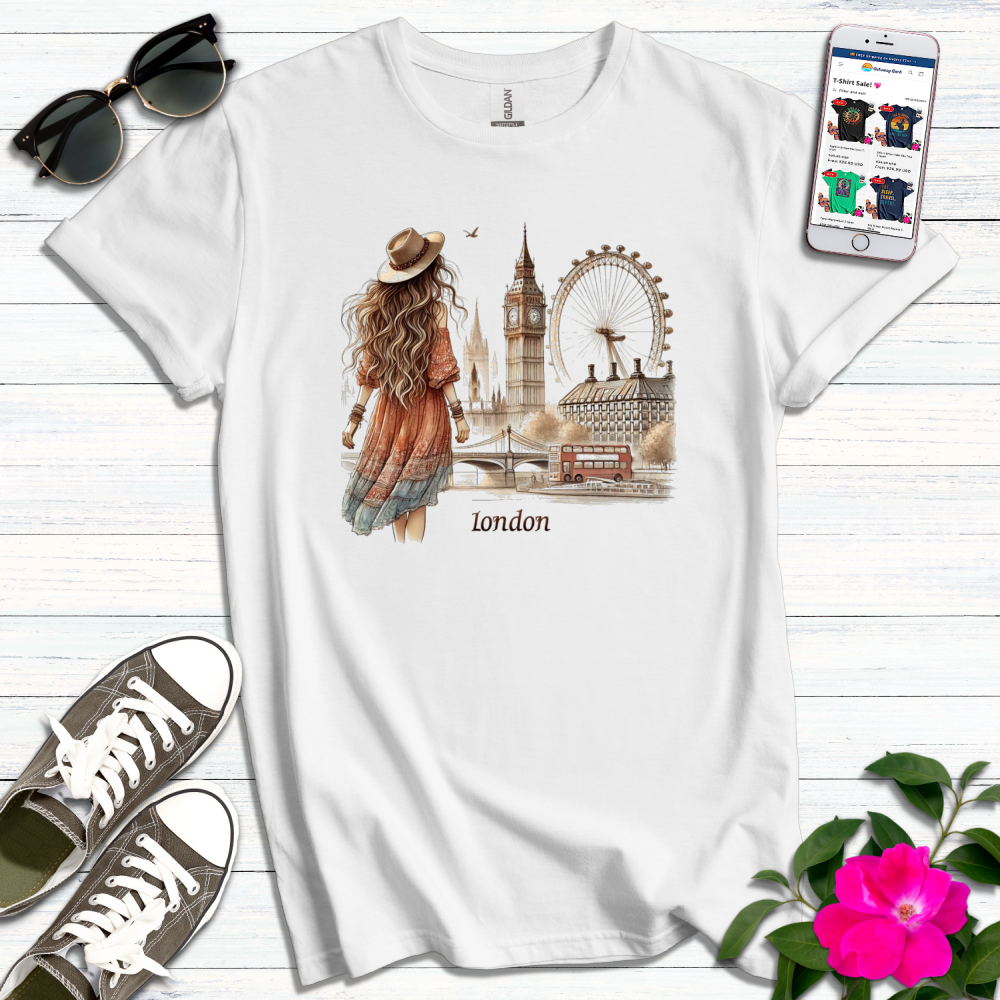 Boho Stroll Through London T-Shirt