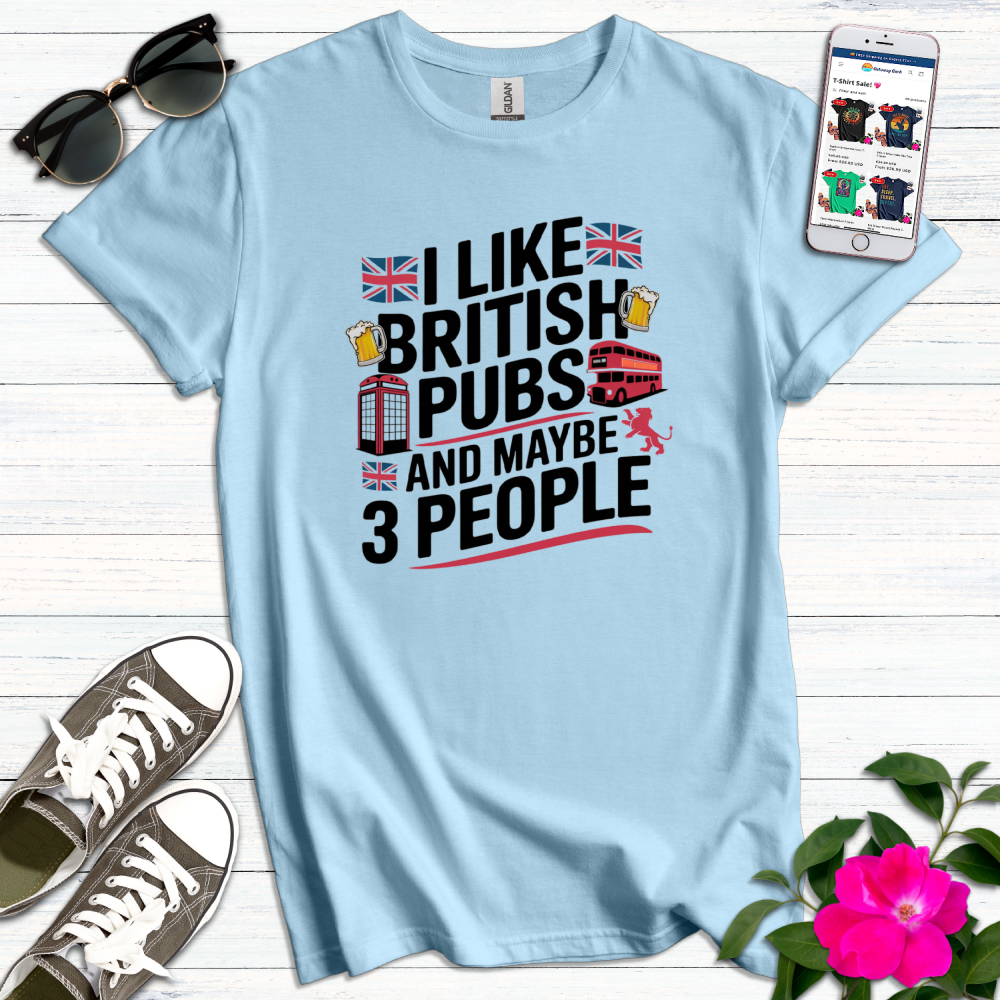 British Pubs 3 People T-Shirt